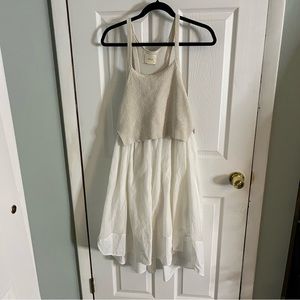 Anthropologie Maeve Tiered Knit Cotton Dress